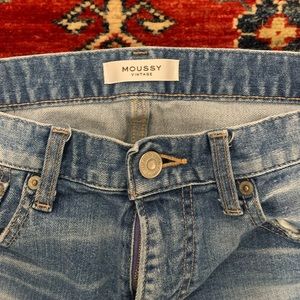 Moussy Vintage Blue Straight Leg Jeans